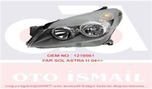 FAR+SİNYAL SOL ASTRA H 03/04>(ELEKTRİKLİ)(H7+H1)(SİYAH) HELLA 1EG270370311