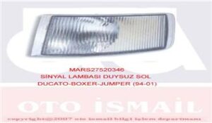 SİNYAL LAMBASI DUYSUZ SOL DUCATO-BOXER-JUMPER (94-01) MARS 520346